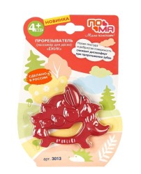 Прорезыватель Пома Ежик 4+ массажер для десен детский термоэластопласт