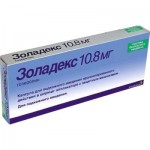 Золадекс, капс. для п/к введ. пролонг. 10.8 мг №1 шприцы