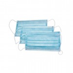 Маска медицинская одноразовая, 1 шт 3-х слойная на резинках 2400003675805