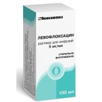 Левофлоксацин, раствор для инфузий 5 мг/мл 100 мл 1 шт бутылки