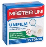 Лейкопластырь, Master Uni (Мастер Юни) р. 2смх500см 1 шт Юнификс на нетканой основе