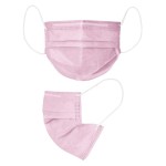 Маска медицинская одноразовая, Beajoy (Биджой) р. 17.5смх9.5см 1 шт 4-х слойная из нетканых материалов на резинках розовая 2400003675805