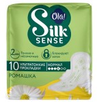 Прокладки женские, Ola (Ола) 10 шт Силк Сенс ультратонкие нормал мягкая поверхность