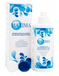 Раствор для ухода за контактными линзами Maxima солюшн + контейнер для хранения 360 мл