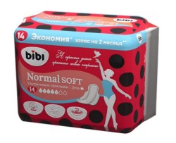 Прокладки женские Bibi нормал софт ультратонкие 14 шт.